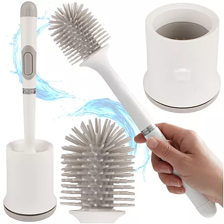 Silicone bathroom brush white Ruhhy 25881