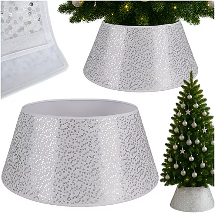 Christmas tree cover 60x22cm silver Ruhhy 25361