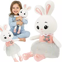 Mīkstā rotaļlieta plīša zaķis 45 cm Kruzzel 26761