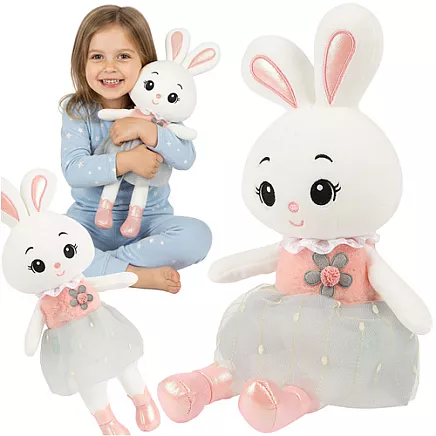 Mīkstā rotaļlieta plīša zaķis 45 cm Kruzzel 26761