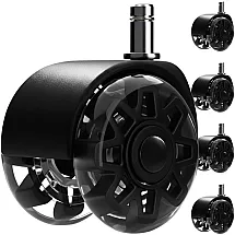 Black swivel chair wheels 5 pcs Ruhhy26294