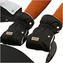 Siltināti ratiņu cimdi Kruzzel 25814, 2 gab., melni