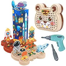 3D konstruktors bērniem Kosmoss ar skrūvgriezi 161 daļa 26579