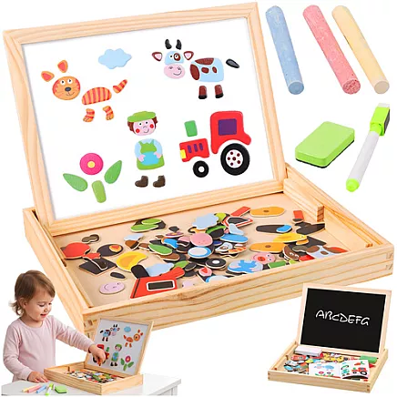 Kruzzel 25637 double-sided educational board