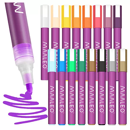 Akrila marķieru komplekts x16 akmeņiem