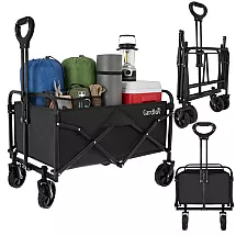 Salokāms dārza iepirkumu ratiņš 100kg 90L