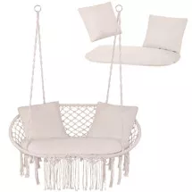 Poduszka na huśtawkę podwójną- kremowa Gardlov