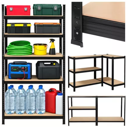 Storage rack - black 180x90x40 Bigstreen