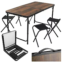 Stół ogrodowy składany + 4 krzesła Gardlov
