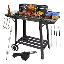 Grill ogrodowy z rożnem 93x41x86cm Kaminer