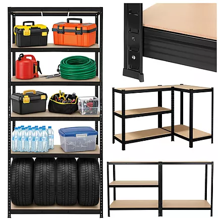 Storage rack - black 220x100x45 Bigstreen