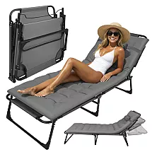 Leżak ogrodowy składany 192x68x28cm Trizand