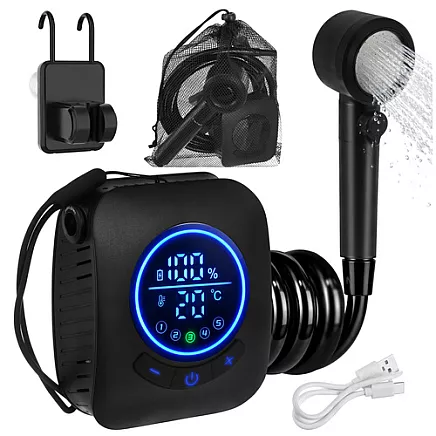 Prysznic turystyczny na akumulator 8000mAh Trizand