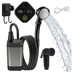 Prysznic turystyczny na akumulator 6000mAh Trizand