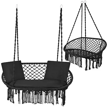 Gardlov double black crows nest swing