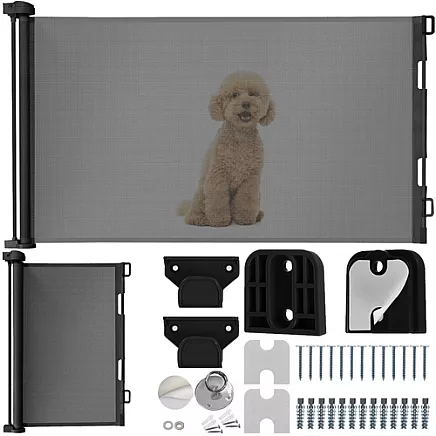 Bramka zabezpieczająca do drzwi- szara Ruhhy