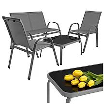 Balcony furniture set - gray Gardlov