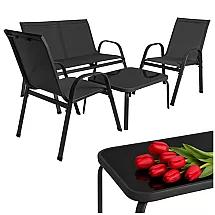 Balcony furniture set - black Gardlov