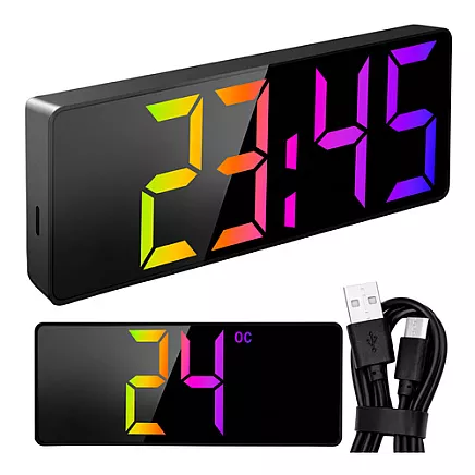 Alarm clock - Izoxis colorful LED clock
