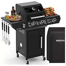 Gas grill 2+1 10kW Varen Black 3.0 Kaminer