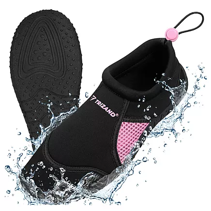 Black and pink water shoes - size 36 5mm Trizand