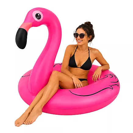 Inflatable ring - flamingo 102cm Trizand