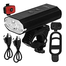 1300lm LED bike light + Trizand rear light