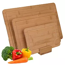 Bamboo chopping board - 3 pcs Zortiva