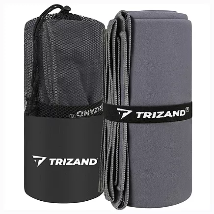 Quick-drying towel 180x100cm gray Trizand
