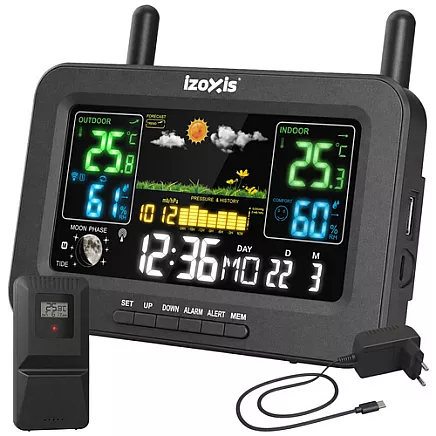 Izoxis 16x13x5cm weather station