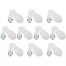 Security - lock for cabinets 10 pcs. white