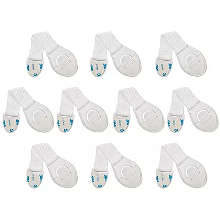 Security - lock for cabinets 10 pcs. white