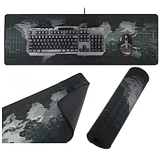 Mouse pad keyboard gray