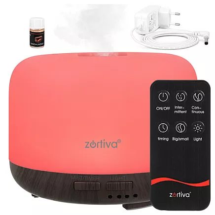 Dyfuzor zapachowy- nawilżacz LED z pilotem Zortiva