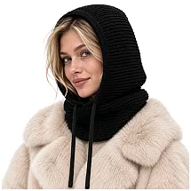 Winter hat/hood - black Glimz