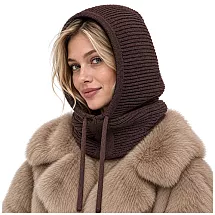 Winter hat/hood - brown Glimz