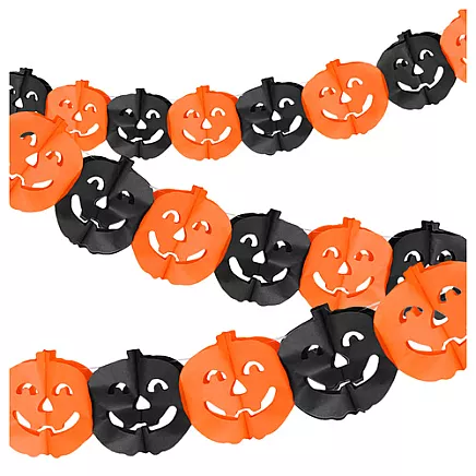 Garland - pumpkin 3m Glimz