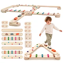 Wooden balance track - 14 pieces Kruzzel
