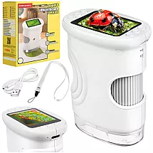 Kruzzel white pocket educational microscope
