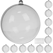 Transparent baubles - set of 12 Ruhhy