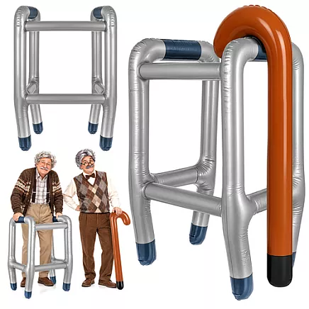 Glimz Inflatable Walker with Cane