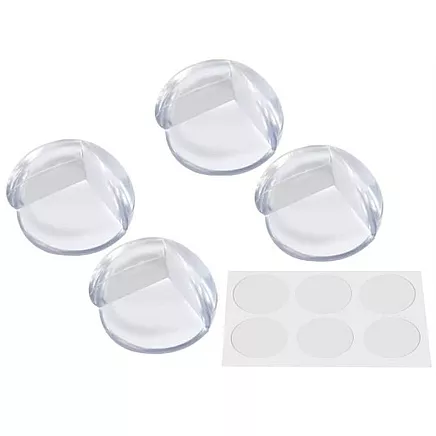 Silikona stūru aizsargi bērnu drošībai, 4 gab.