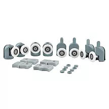 Durvju riteņu komplekts dušas kabīnēm, duškabīnēm 8 gb.