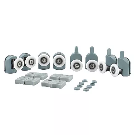 Durvju riteņu komplekts dušas kabīnēm, duškabīnēm 8 gb.