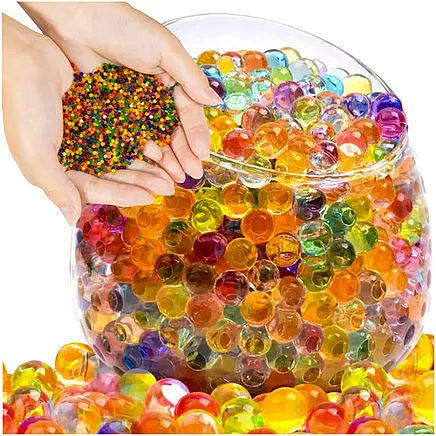 Hidrogelā bumbiņas istabas augiem, 20 x 5g, daudzkrāsainas