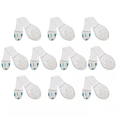 Security - lock for cabinets 10 pcs. white