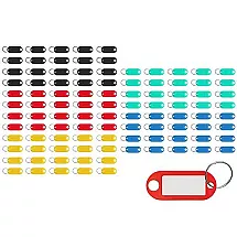 Plastmasas ID Atslēgu Piekariņu Komplekts 100 gab.