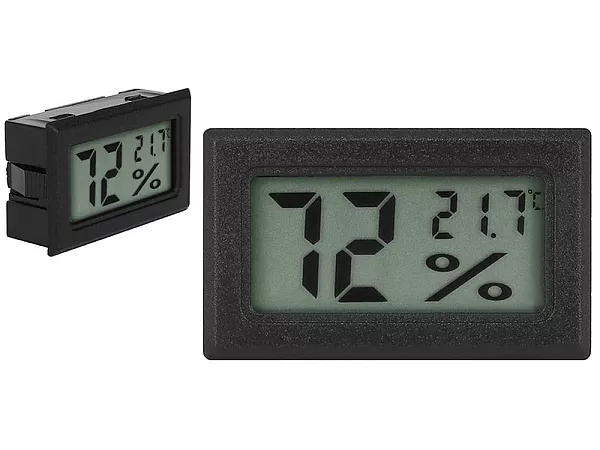 Uzreiz nolasāms digitālais termometrs un higrometrs 2-in-1 ar lielu LCD displeju automašīnām, telpām, mūzikas instrumentu skapjiem un mitrinātājiem