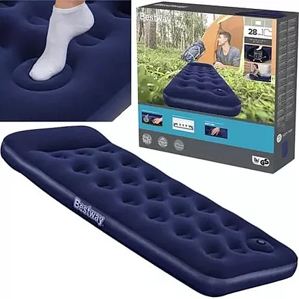Bestway 67223 piepūšamais matracis ar iebūvētu sūkni, 185x76x22 cm, tumši zils