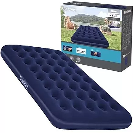 BESTWAY 67002 Piepūšamais divvietīgs matracis, 191x137x22 cm l Inflatable double mattress